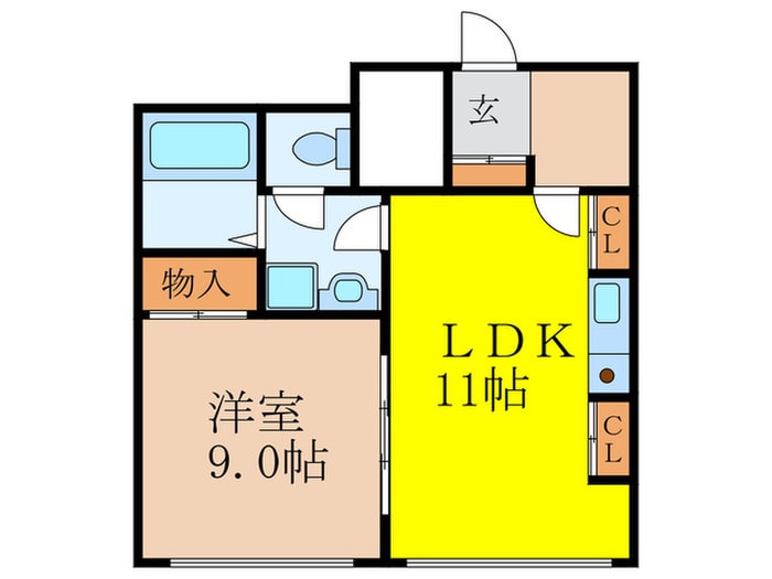 グランヴィ新大阪の物件間取画像