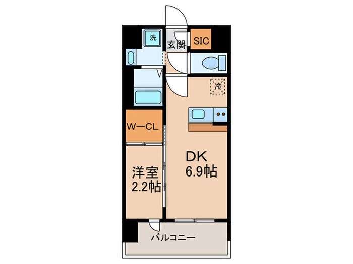 セレニテ十三ミラクの物件間取画像