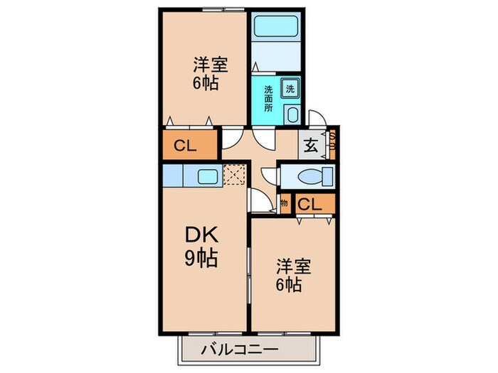 セジュ－ル妙楽の物件間取画像