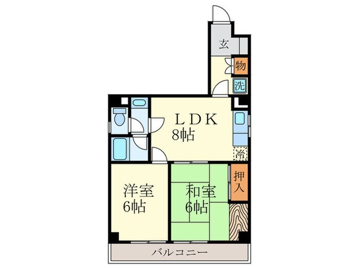 グレ－スコ－ト堀川の物件間取画像