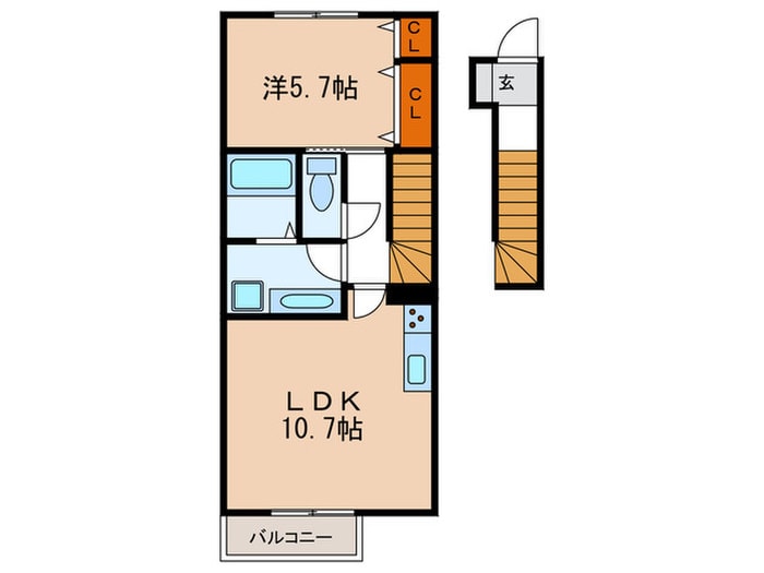 クレールメゾンの物件間取画像