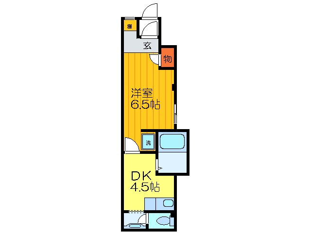 大宝小阪マンションの物件間取画像
