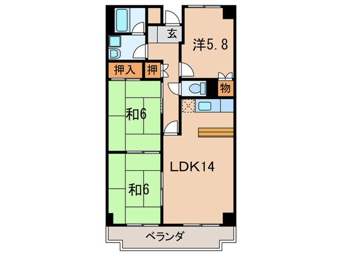 セントエルモスⅡの物件間取画像