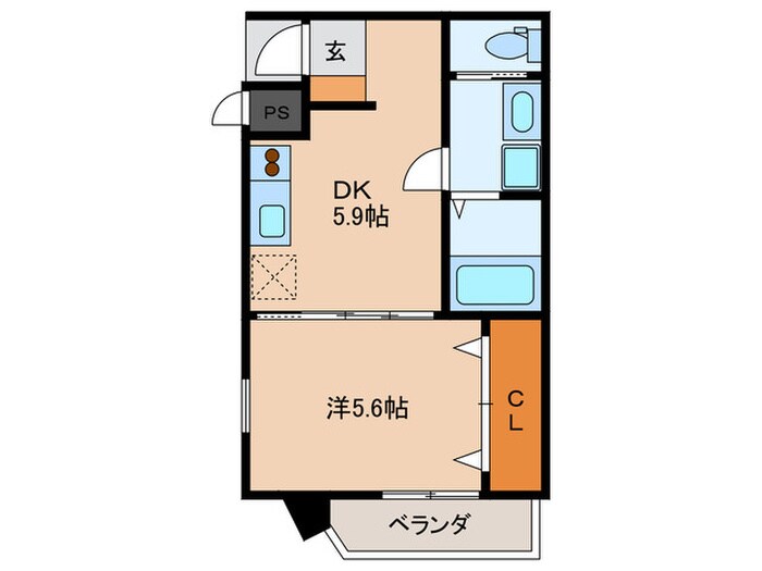 Esperanza（ｴｽﾍﾟﾗﾝｻ）の物件間取画像