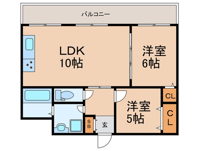 ブル－ハイツ３９の物件間取画像