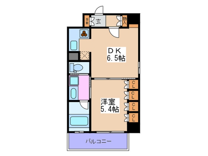 リ－ガル新福島(302)の物件間取画像