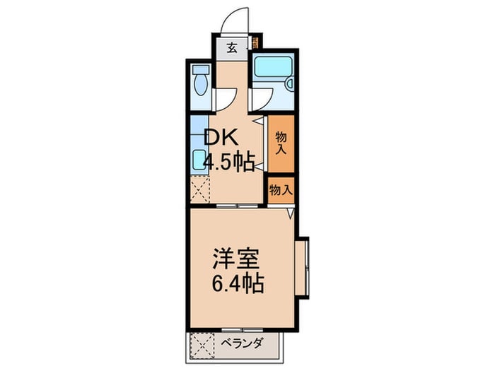 エレガントコーポラスの物件間取画像