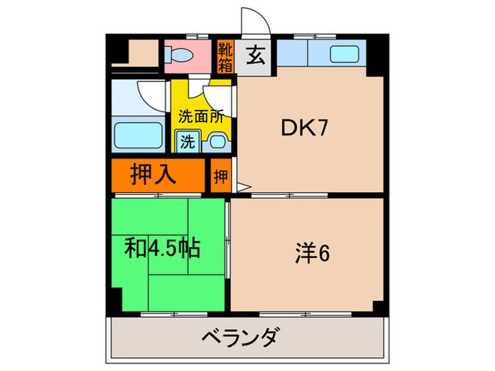 グレイス２１の物件間取画像