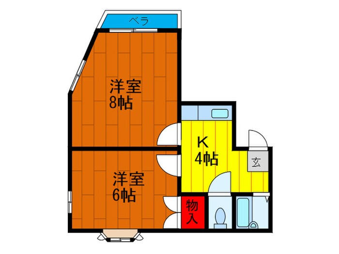 ニュ－シビックハイムの物件間取画像