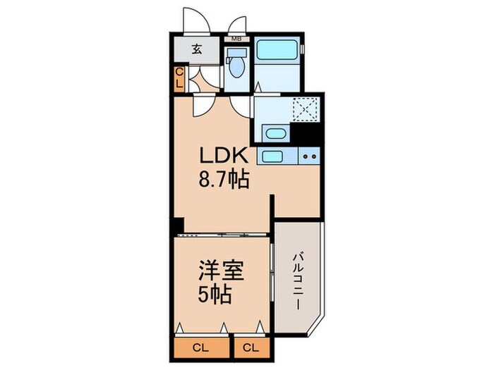 フォレストクリエオーレ中川の物件間取画像