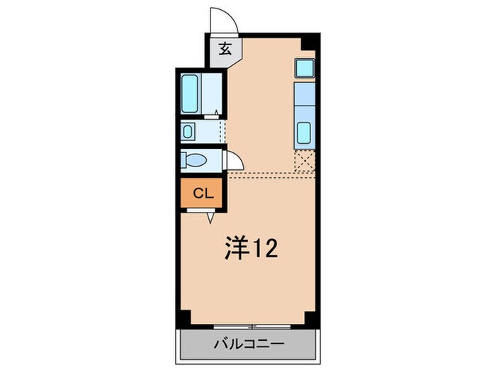 メゾンプチ甲子園２号棟の物件間取画像