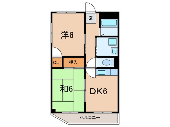 赤塚橋ハイツの物件間取画像