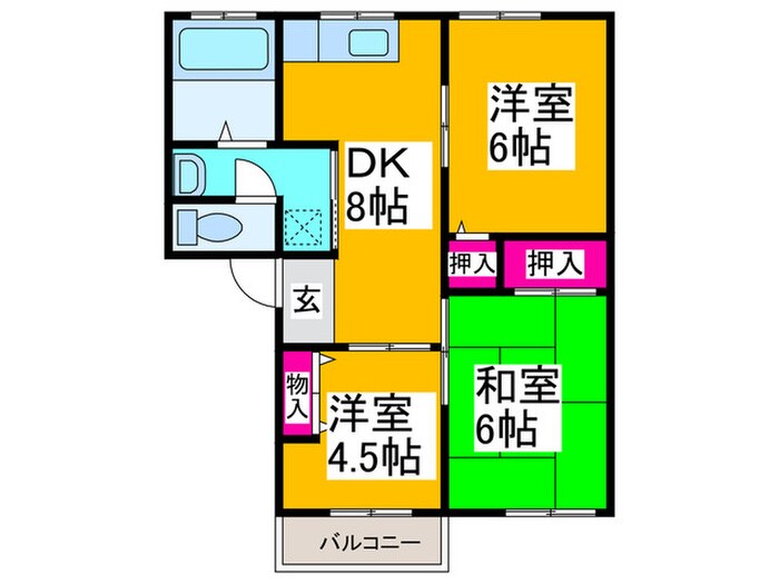 サンフル狭山（1棟）の物件間取画像