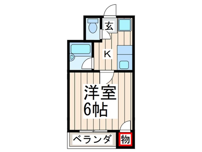 ノ－ルプレ－ル新町の物件間取画像