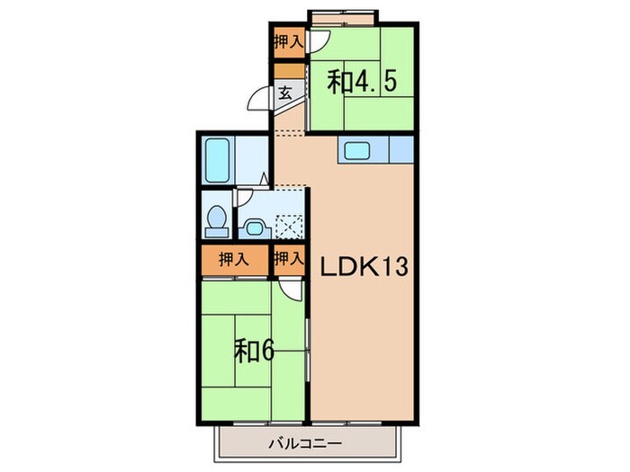 フジハイツの物件間取画像