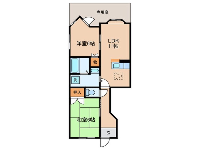 シャルム大宝の物件間取画像