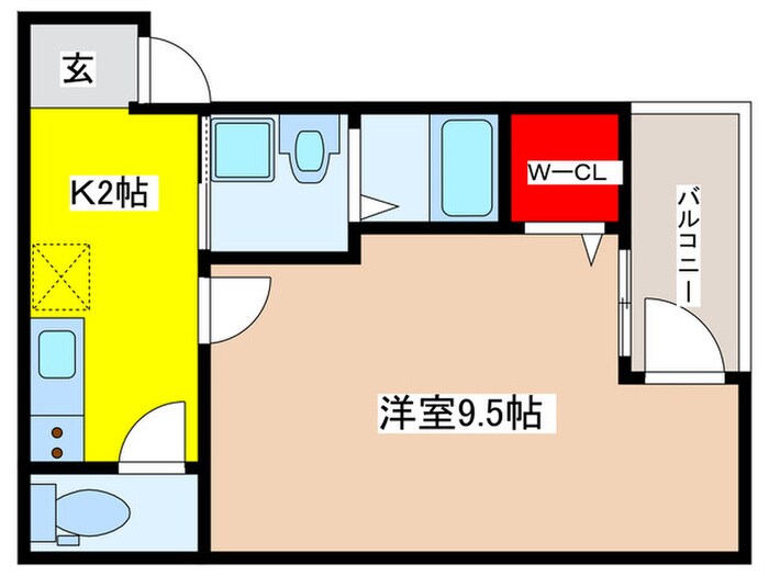 フジパレス八戸ノ里Ⅴ番館の物件間取画像