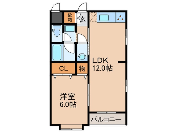 メープル塚口の物件間取画像