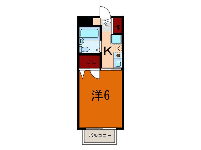 中山手ガ－デンパレスＢ棟の物件間取画像