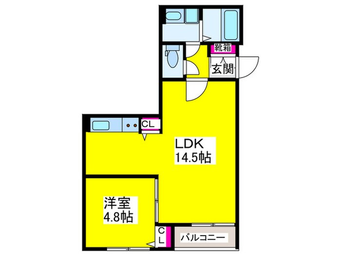 セジュール元町の物件間取画像