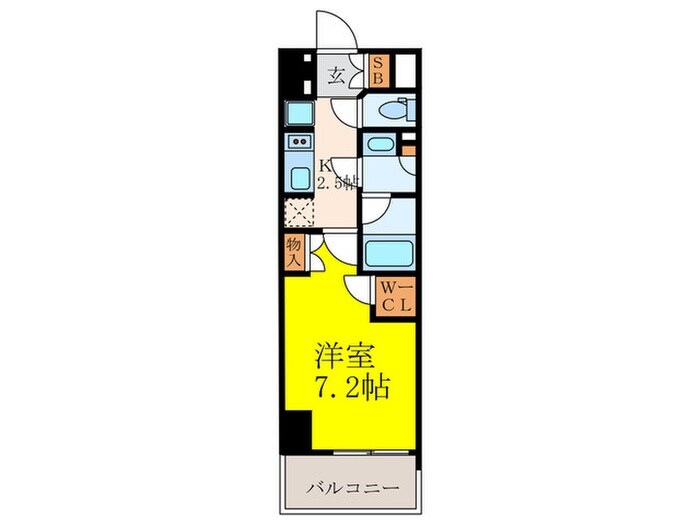 THE MUTUAL 江坂の物件間取画像