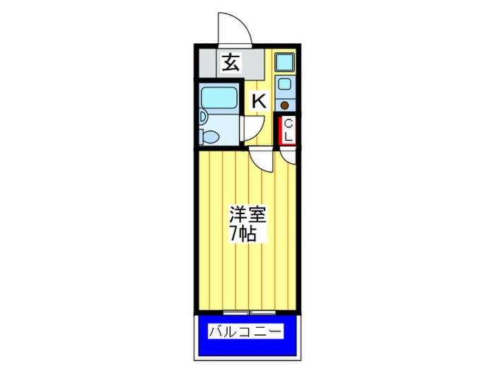 メゾンコ－ハツの物件間取画像