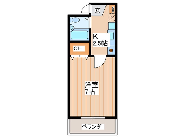 メゾンコ－ハツの物件間取画像