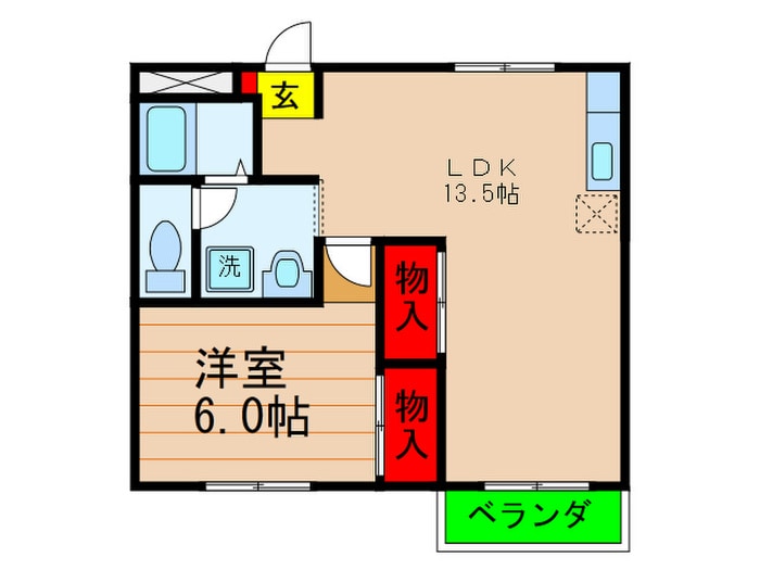 ハイツ宮ノ前の物件間取画像