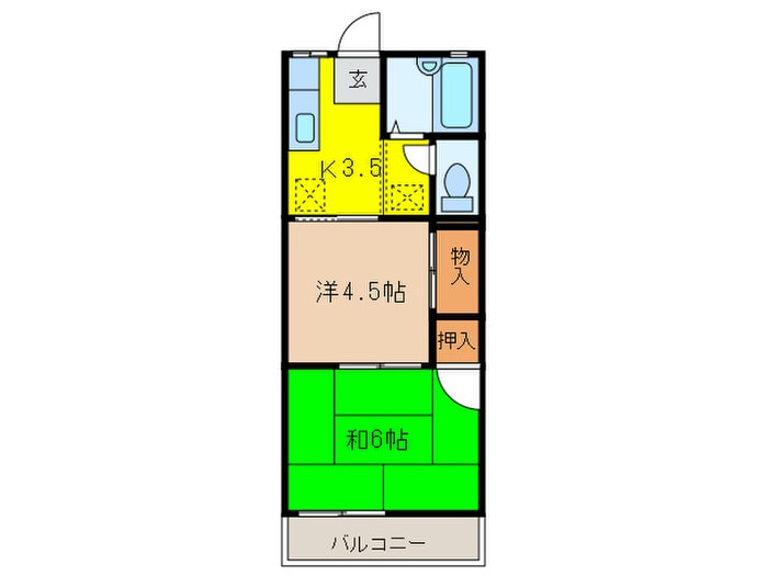 キャッスルハイツの物件間取画像