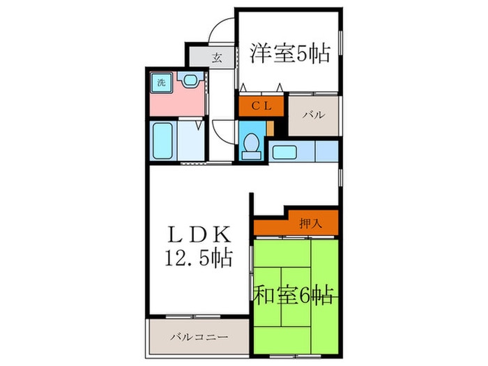 グローリアス長岡京の物件間取画像