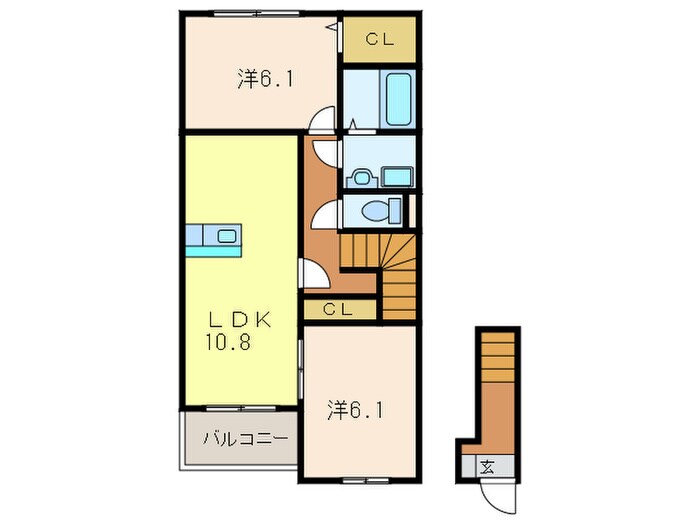 メゾン雅の物件間取画像