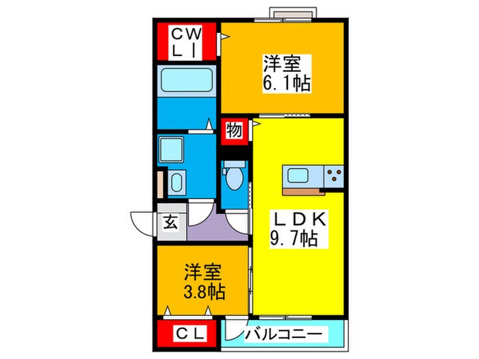 RED SUNの物件間取画像