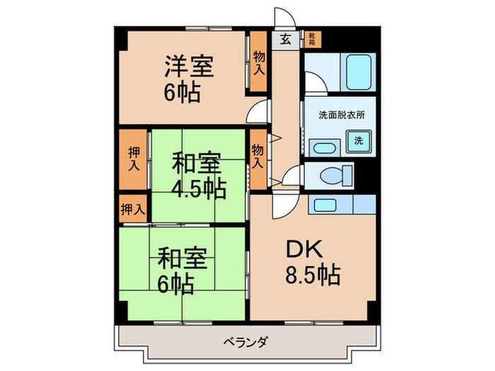 サンライフの物件間取画像