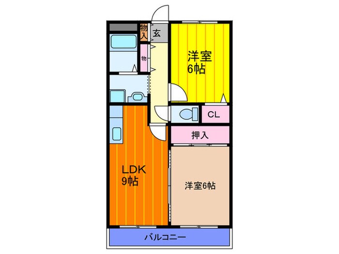 エリュＤａｉｔｏの物件間取画像