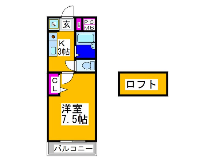 メゾンアリエスの物件間取画像