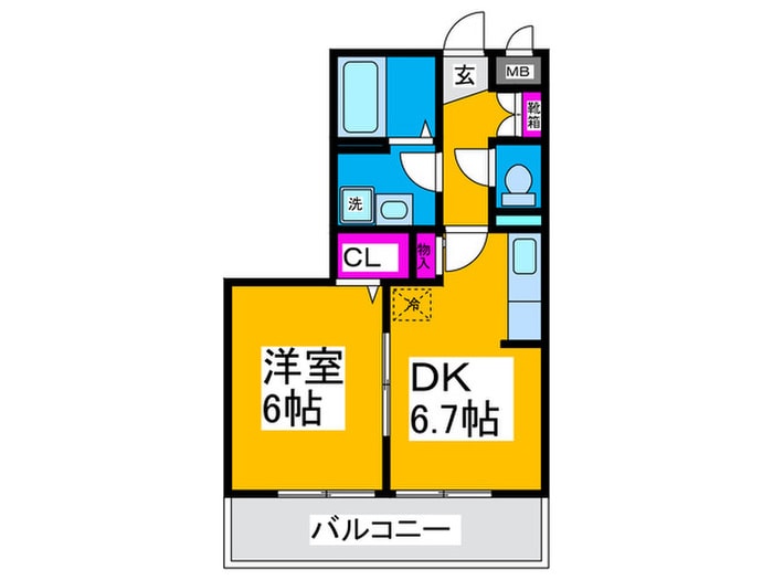 グランシャリオⅠの物件間取画像