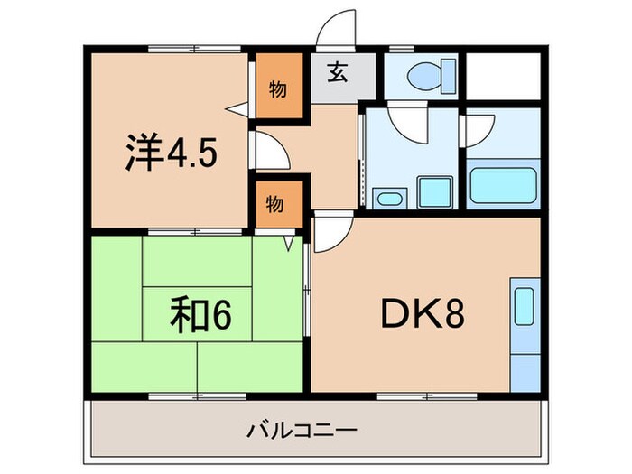 ベルシャンテ美山台の物件間取画像