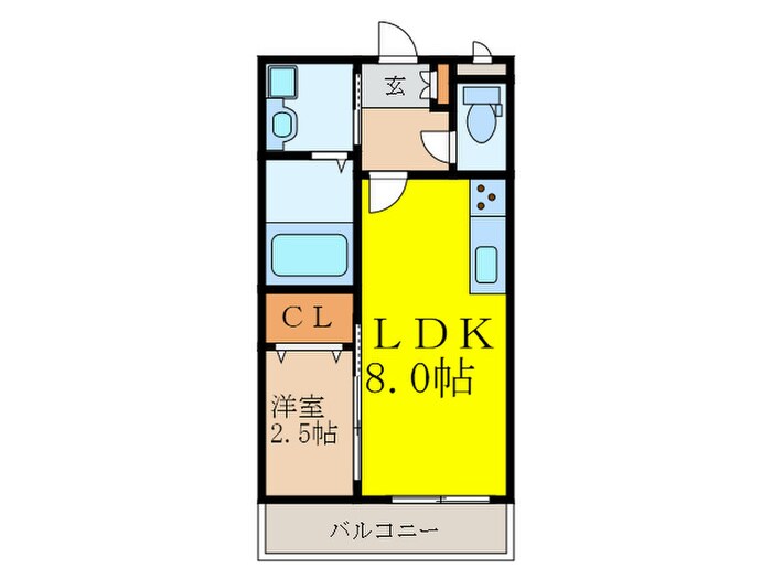 グラースラフィネ南春日丘の物件間取画像