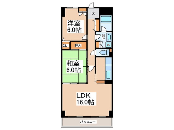 Ｃｏｌｌｅｃｔｉｏｎ東岸和田の物件間取画像