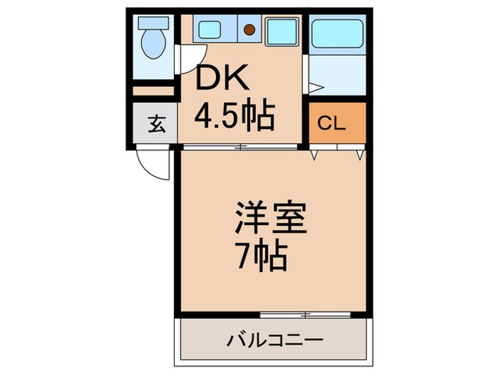 セントマルク若松の物件間取画像