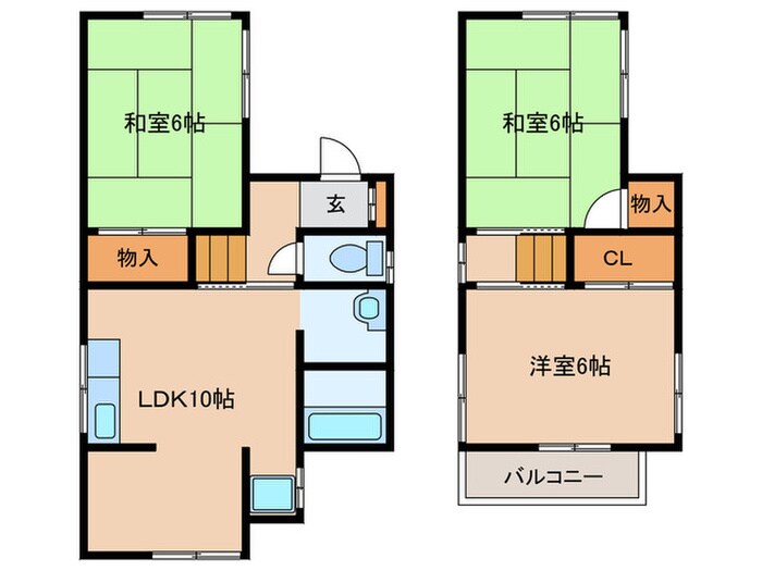 西畦野戸建の物件間取画像