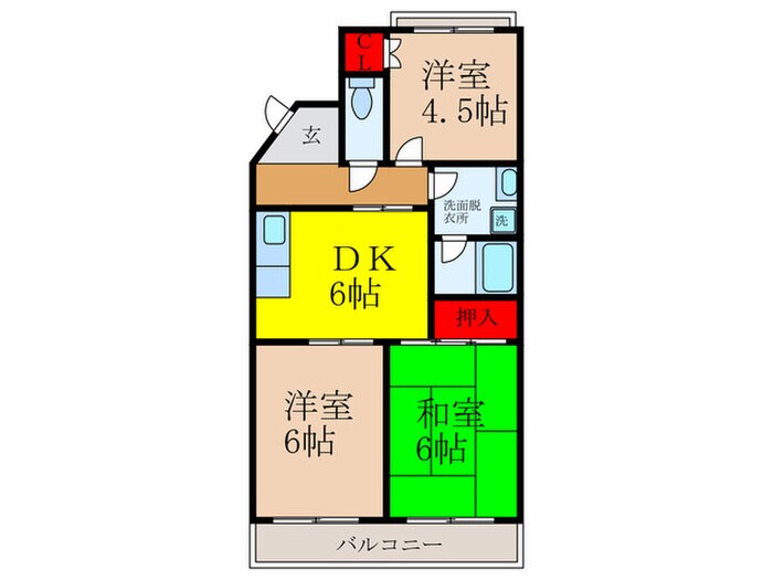 キャピタルハウス ３番館の物件間取画像