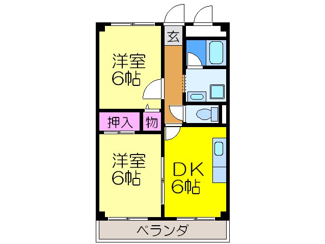 サンライズマンションの物件間取画像