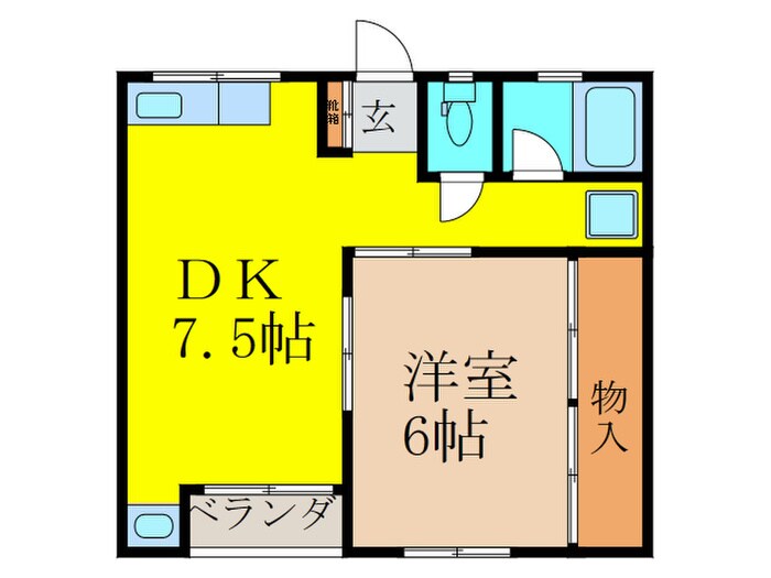 上御影マンションの物件間取画像