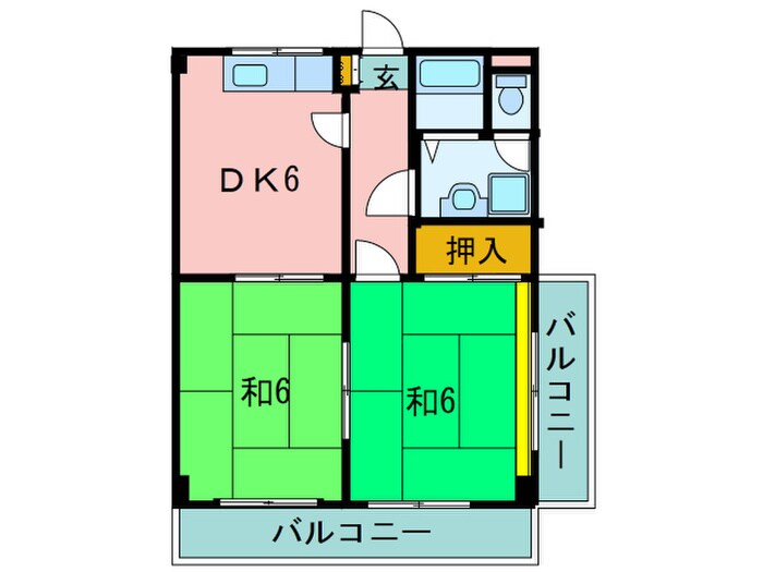 潔ハイマンションの物件間取画像