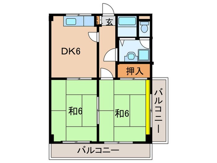 潔ハイマンションの物件間取画像