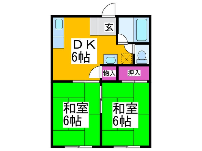 サンシティ深井Ｂ棟の物件間取画像