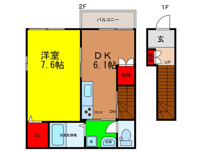 ﾌｪﾘｰﾁｪの物件間取画像