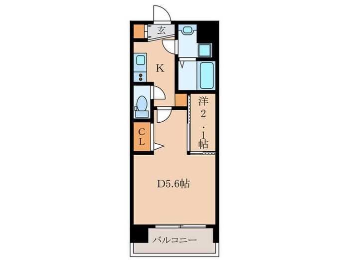 アクアプレイス京大北ＯＸ(104)の物件間取画像