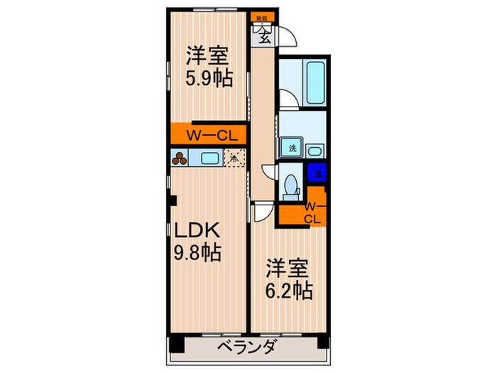 ＩＬ　ＲＯＳＳＯ堀川六角の物件間取画像